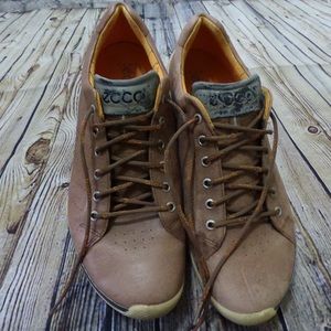 Ecco Yak Tan Mens Golf Shoes